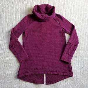 Soft Surroundings Women's Small Chelsea Cowl Neck Textured Tunic Sweater